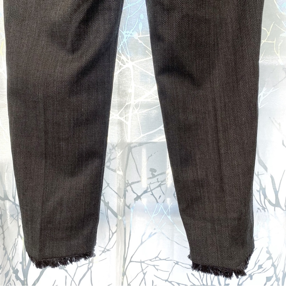 ZADIG & VOLTAIRE gray Pantalon Posh Franges fringe hem straight leg dress pants - Picture 8 of 15